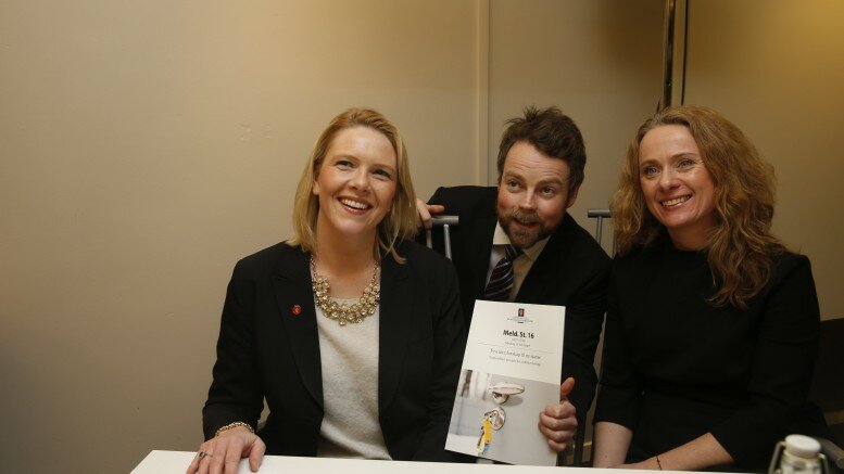Minister of Education and Research Torbjørn Røe Isaksen, Minister of Immigration and Integration Sylvi Listhaug and Minister of Labour and Social Affairs anniken hauglie