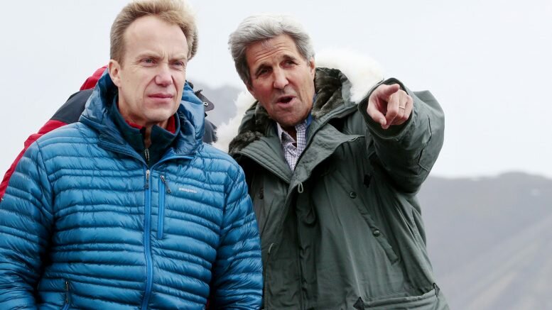 Foreign Minister Børge Brende and John Kerry