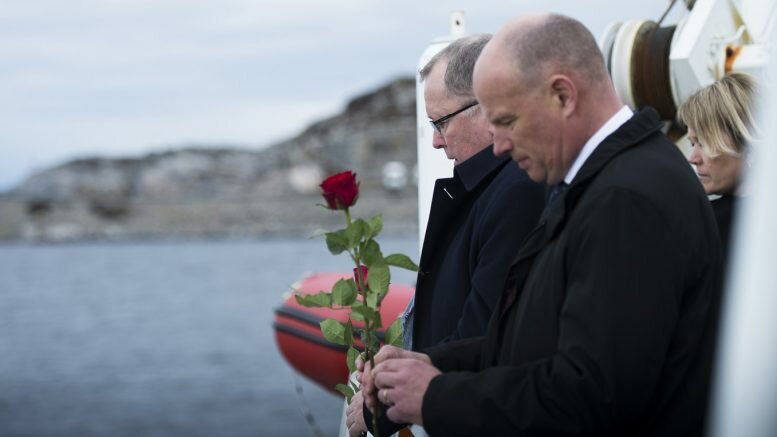 Statoil's chief executive officer Eldar Sætre (t.v.) and chief of the Norwegian Continental Shelf, Arne Sigve Nylund