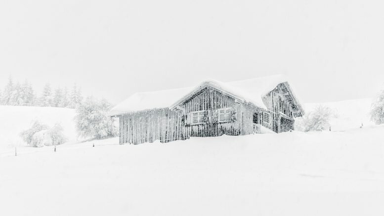 Christmas weather cabin snow
