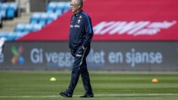National team manager Lars Lagerbäck and Norway