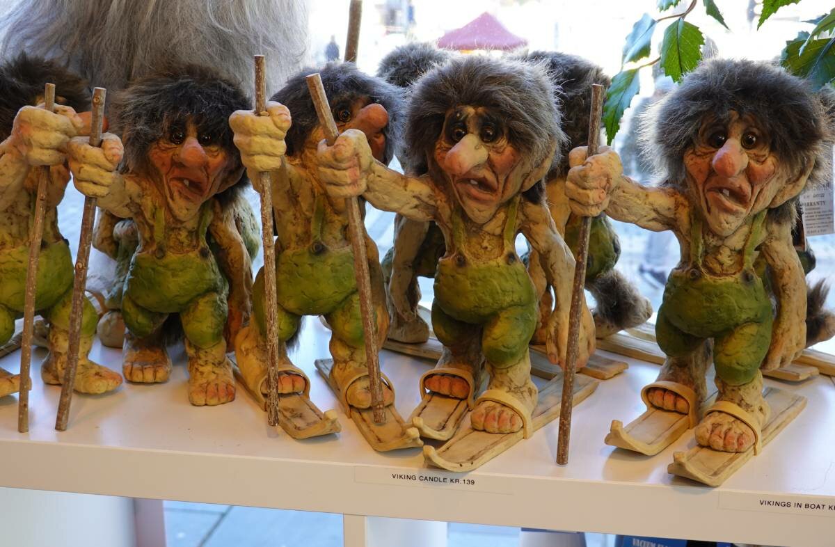 Small trolls in gift shop