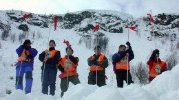 Norwegian People's Aid. Exercise in Tromsdalen