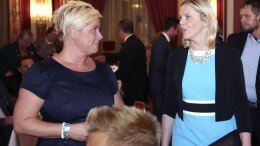 Progress Party leader Siv Jensen and Minister of Immigration and Integration Sylvi Listhaug