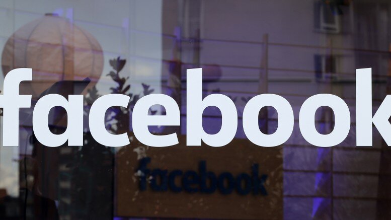 The logo of Facebook