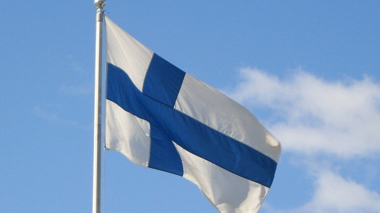 The Finnish flag