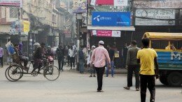 Telenor logo clearly visible on the streets in the capital Dhaka.