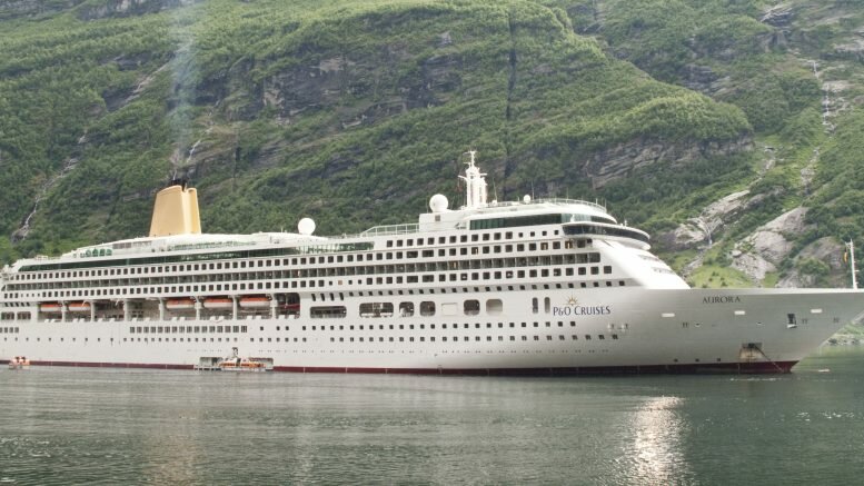 Geiranger Fjord Cruise Ship
