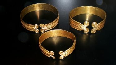 Golden treasure trove of 160 items of Viking jewelry discovered in Denmark