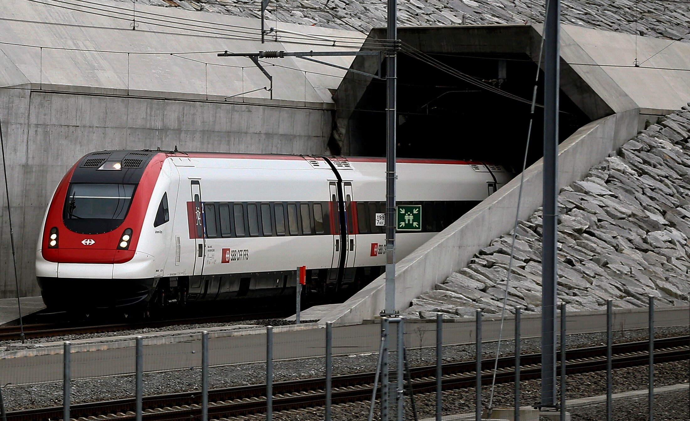 The world’s longest train tunnel opened in Switzerland
