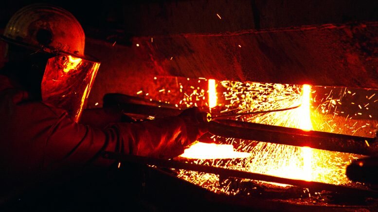 Steel smelting plant in Mo i Rana