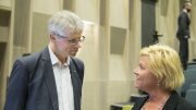 Tax Director Hans Christian Holte and Finance Minister Siv Jensen