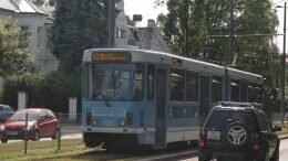 Tram in Oslo Tram peeing traffic accident