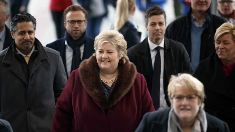 Erna Solberg defends billions to roads and guns