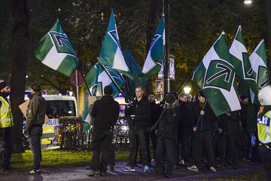 right-wing Neo-Nazi organization The Nordic Resistance Movement Nazi