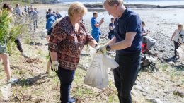 Prime Minister Erna Solberg, Beach Cleaning Day