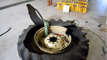 Liquor hidden in tractor tires from Poland