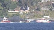 boat fire, oslofjord