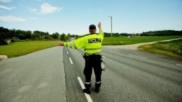 Police at work speeding