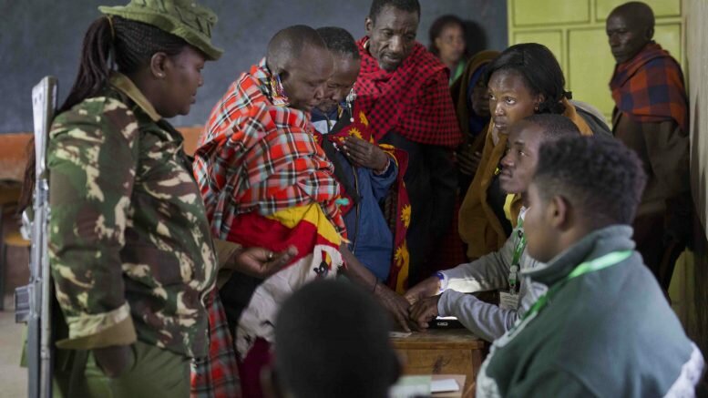 Maasai women ,Nairobi, Kenya, President Uhuru Kenyatta, polls to vote,general election