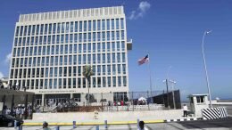 The U.S. embassy in Havana, Cuba