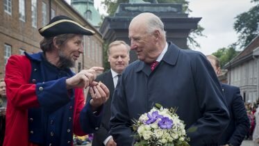 The king kicked off the 450th birthday celebrations