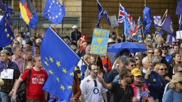 Up to 50,000 protesters demand a stop to Brexit in London