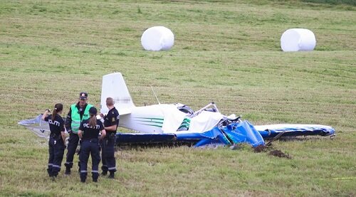 small plane crashed