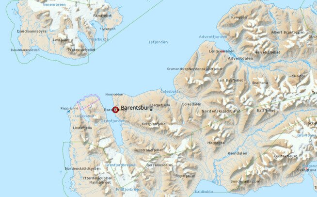 Barentsburg Map