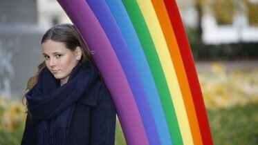 Princess Ingrid Alexandra unveiled two new sculptures at the sculpture park
