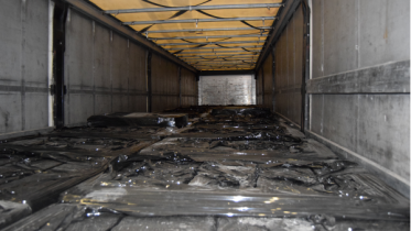 Trailer loaded with 23,500 litres of alcohol