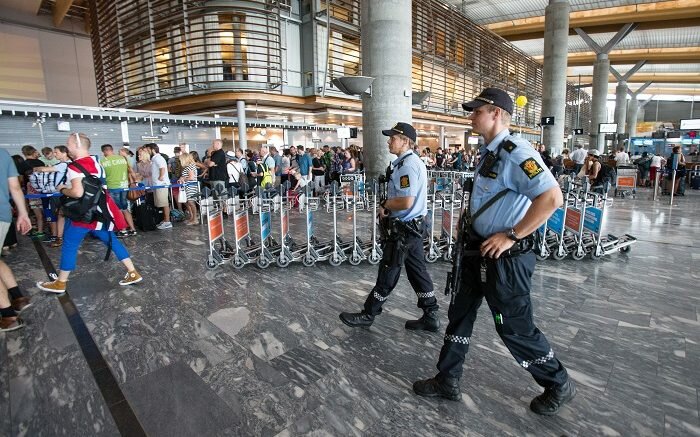 Police at Oslo Airport