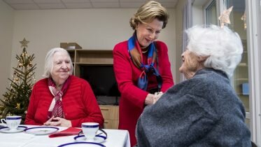 Queen Sonja visited a nursing home