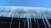 Snow and ice on the roof