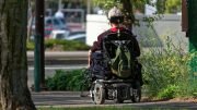 Motorized Wheelchair woman