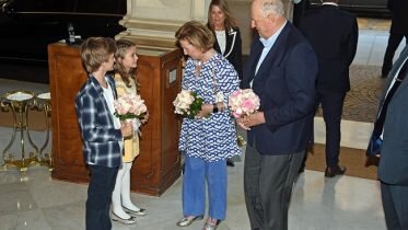 The royal couple in Argentina