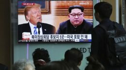 President Donald Trump, left, and North Korean leader Kim Jong Un