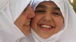 Mother daughter Muslim Immigrant