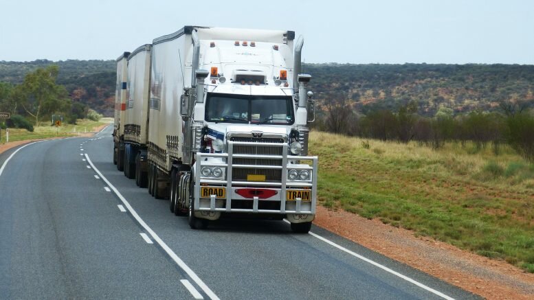 Semi-trailer EU drivers transport freight