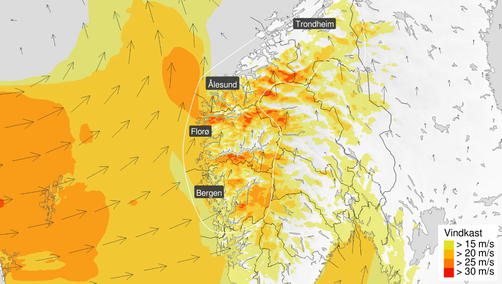 Low pressures in store for western Norway