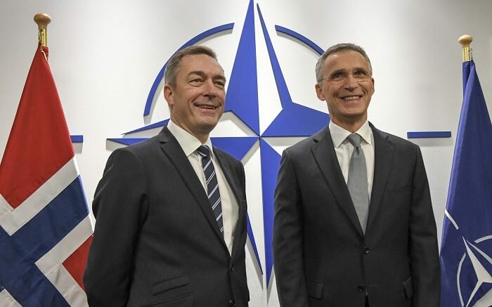 Defense Minister Frank Bakke-Jensen and NATO Secretary General Jens Stoltenberg