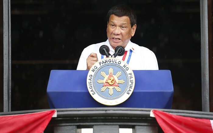 Philippine President Rodrigo Duterte