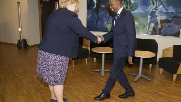 Somalia’s prime minister met with Erna Solberg