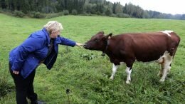 Prime Minister Erna Solberg farmers