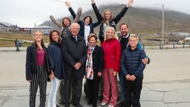 The royal family witnessed plastic pollution on Svalbard