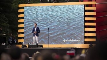 Panic at festival in New York where Astrup spoke