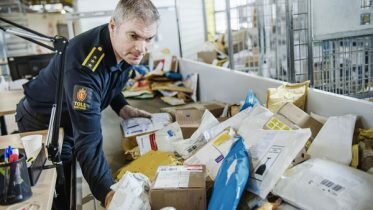 Customs export declaration from Norway