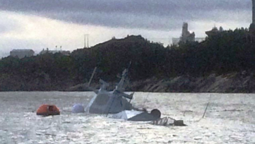 The Frigate is sinking