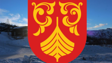 New county heraldic shield in Norway