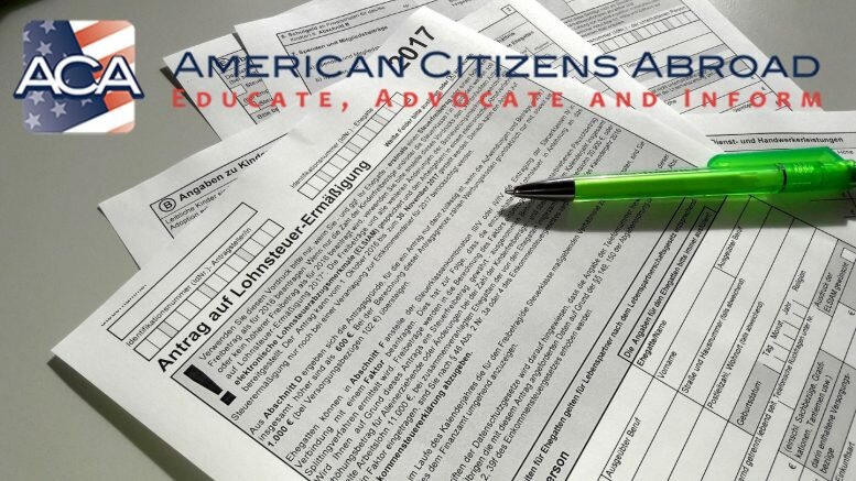 Tax Fairness bill Americans Abroad